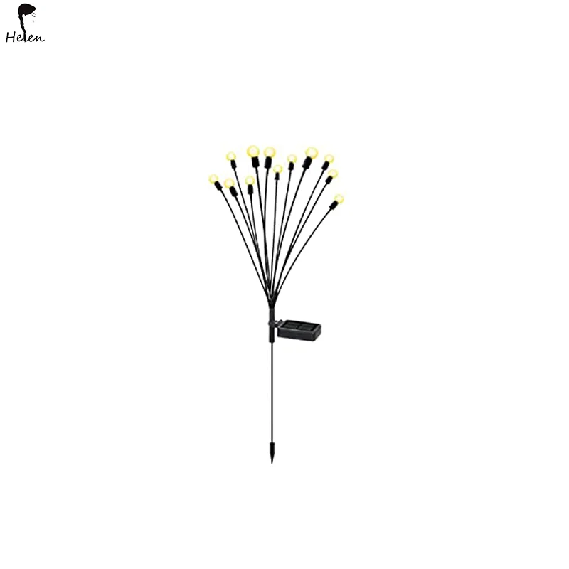 Outdoor Solar Pathway Light Waterproof Firework 6/8/10 heads led Solar Garden Light Powered Firefly Lamp Starburst Solar Light