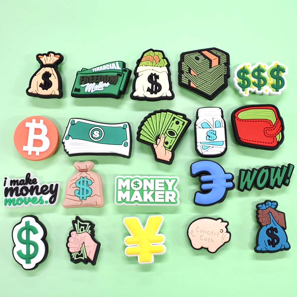 Women Shoes Accessories Dollar Symbol Money Maker Wallet Moneybag Shoe Charms Cash Moifom Money Maker Rich Shoe Store Accessory