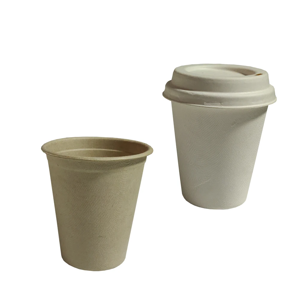 
Tomato Eco-Friendly Biodegradable sugarcane bagasse pulp disposable biodegradable compostable coffee cup 12oz sugarcane 