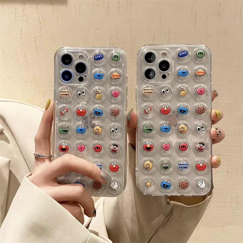 3D TPU Bubble Phone Case Cartoon Pattern Custom Cell Phone Case for iPhone 13 pro max 12pro 11pro xs max