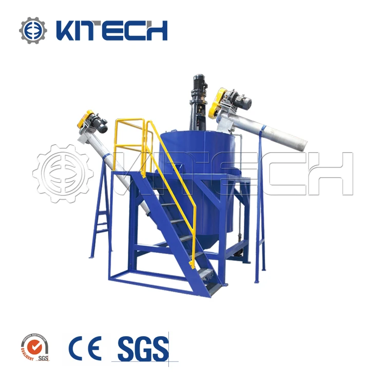 Recycle PET Bottle Hot Washer to PET Flake to Yarn Making Machine