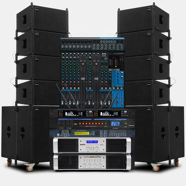 Лидер продаж наружная звуковая система одинарная двойная 10-дюймовая профессиональная диджейская Свадебная вечеринка ночная Клубная линейка громкоговорители