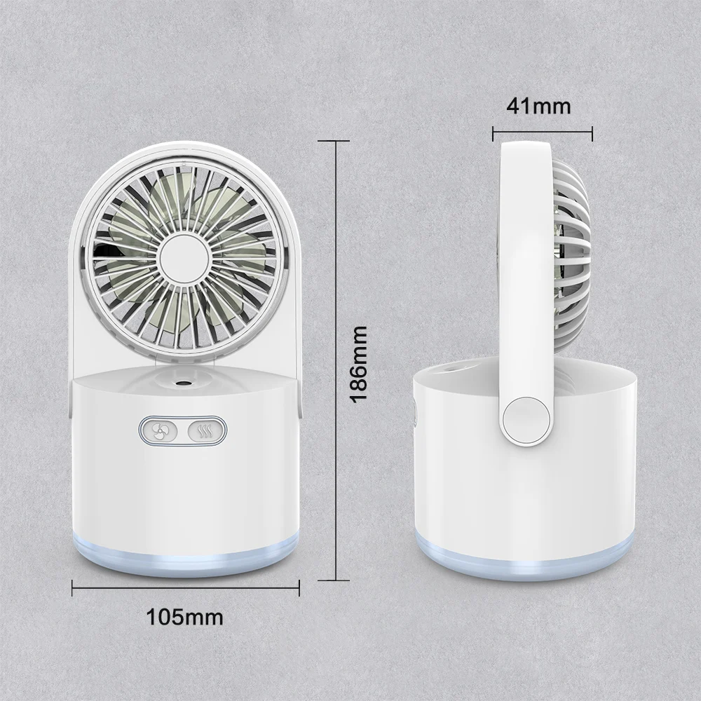 Ice Cube Tray Cooling Fan Portable Desktop Mini Conditioning Blower indoor electric fan