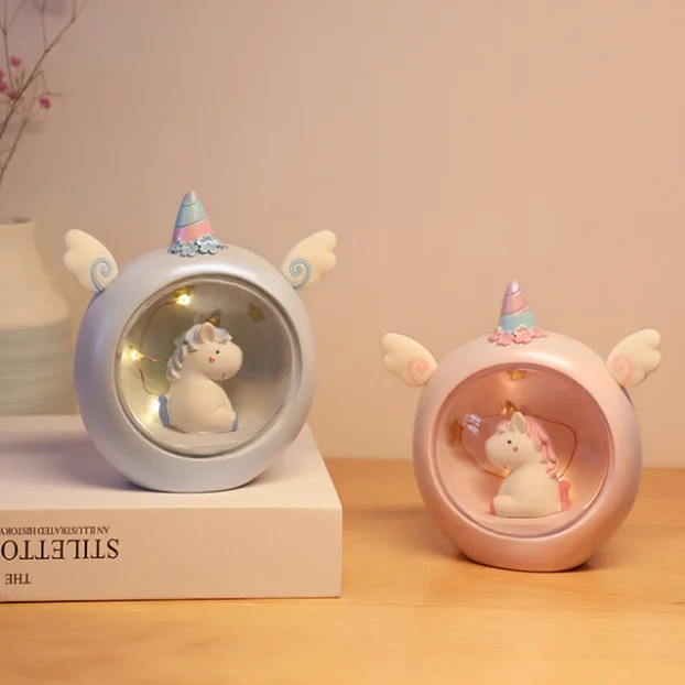 Wholesale Home Decorations Night Light Holiday Gift Nordic Style Unicorn Night Lights