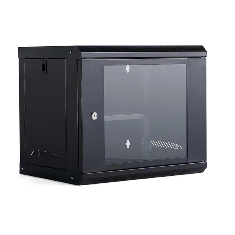 19inch gcabling enclosure telecom data wall box mini server rack glass door small ddf 4u 6u 9u 12u wall mount network cabinet