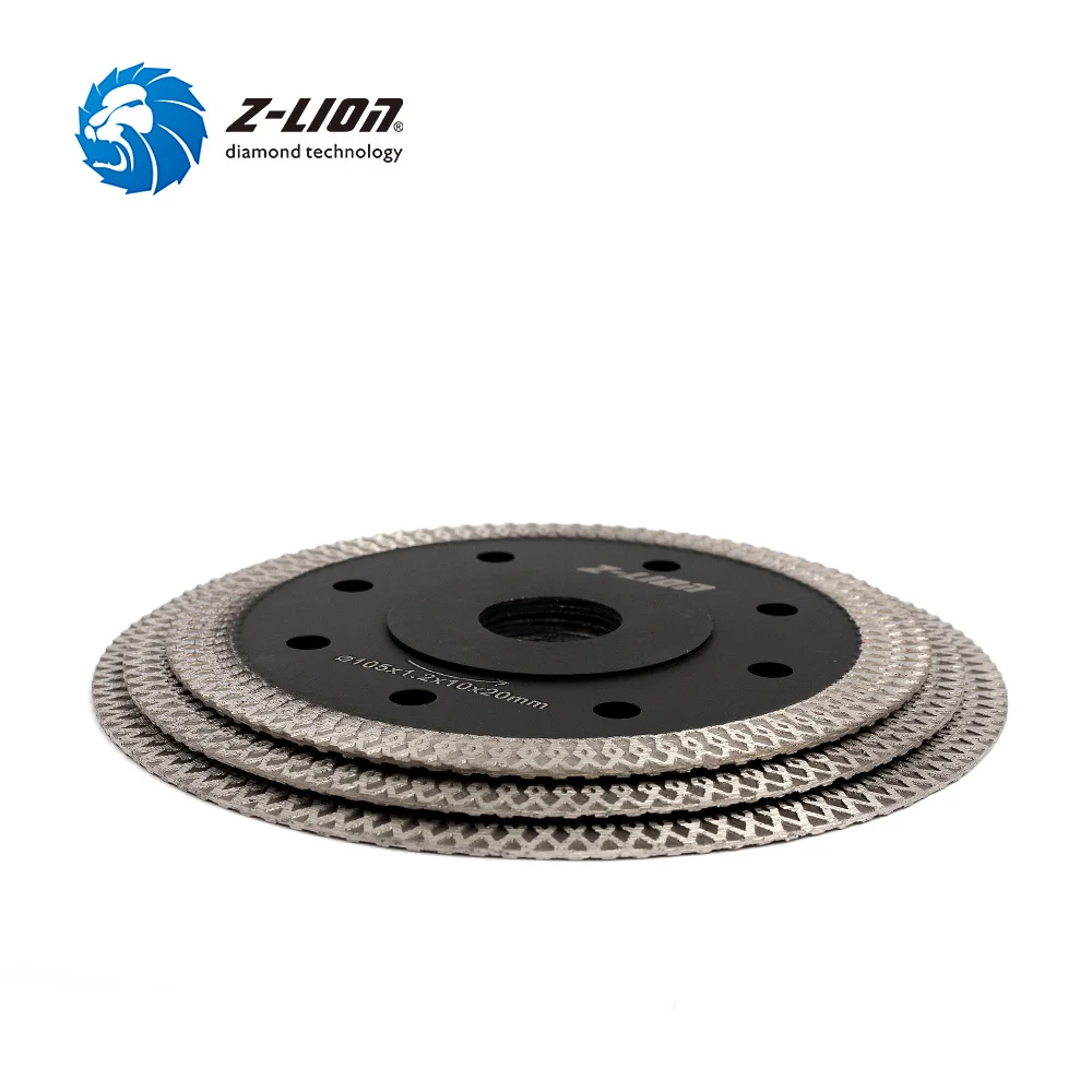 Z-Lion High Quality X Type Diamond Saw Blade For Tile Ceramic Granite Marble Wave Style Diamond Cutting Disc