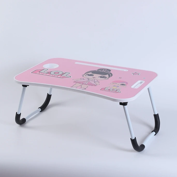 Factory small adjustable stable laptop table portable study desk folding