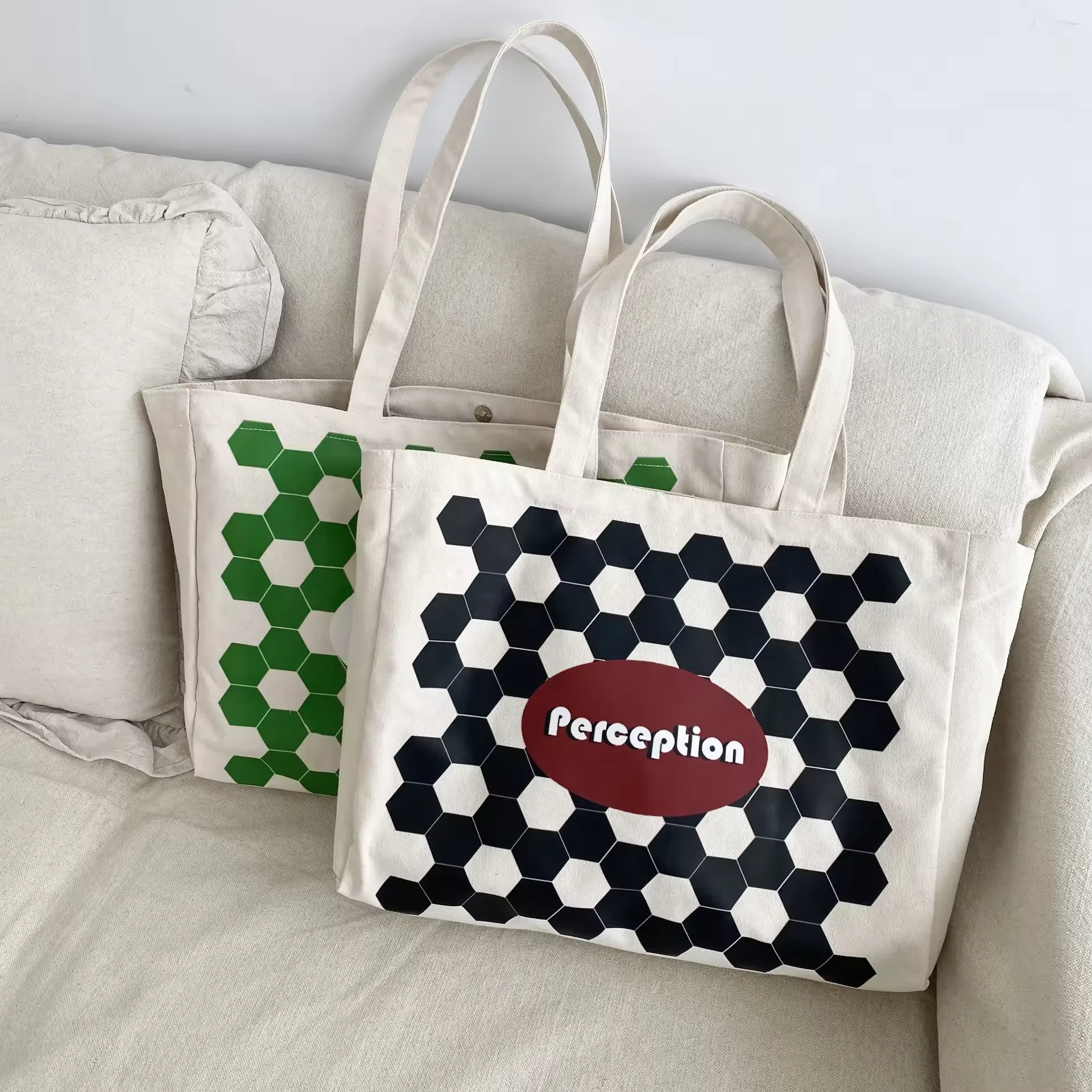 durable canvas tote boat bag large wholesale price reusable bag cotton printing tote vest bag