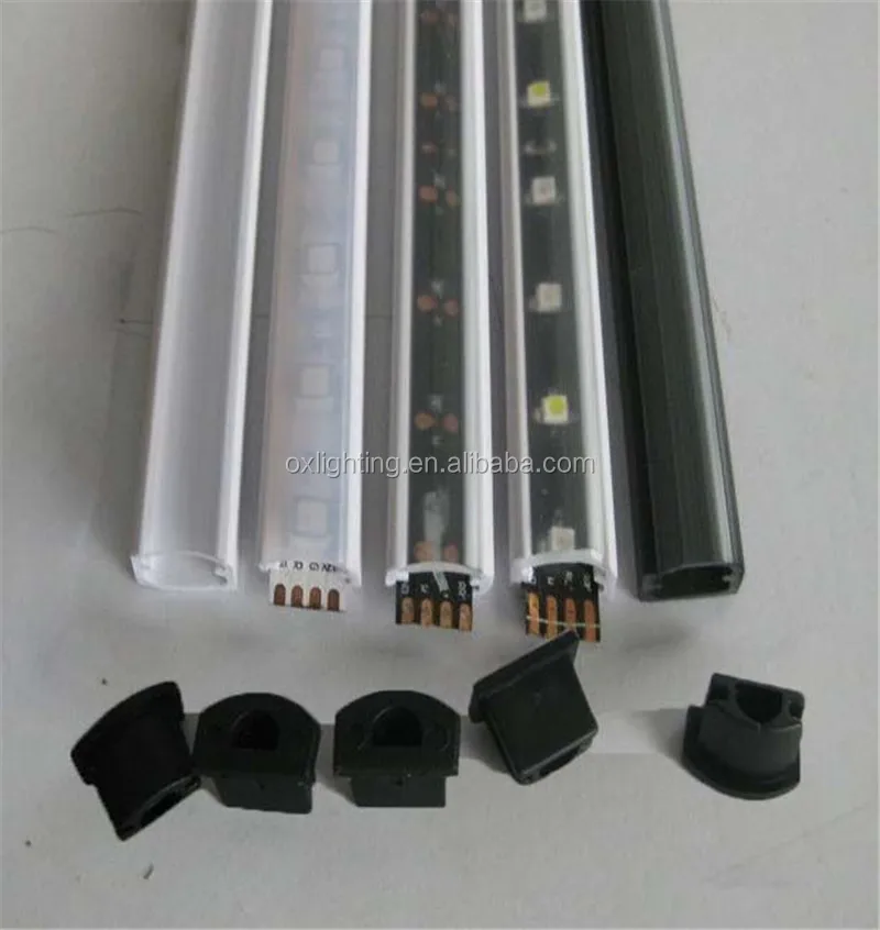 Rectangular 10mm Extrusion Flexible Led Cover Diffuser Channel Silicone Silicon Tube Tubing Rubber Hose Sleeve  for  Led Strip