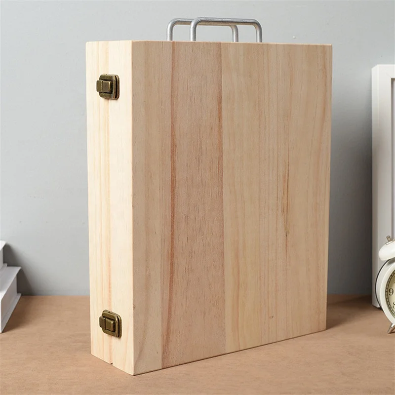 Wooden Essential Oil Box Nail Polish Aromatherapy Oils Display Holds Storage Case for Presentations Gift