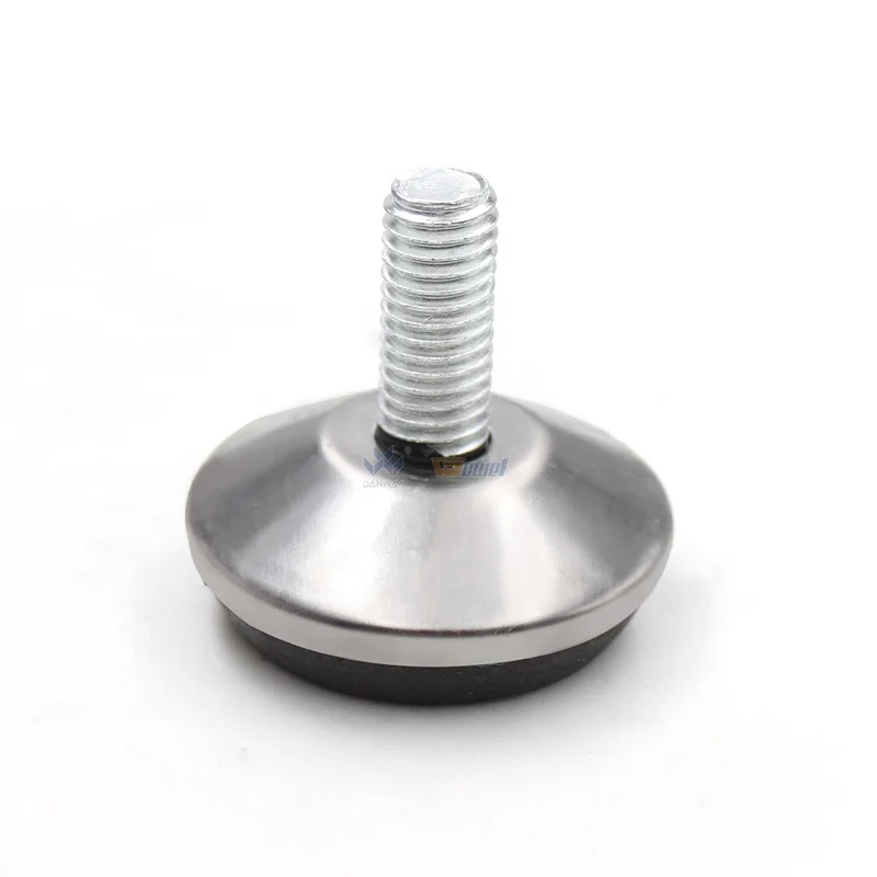 DWL-182 Wholesales Most Popular sliver color Metal Standard Quality Home Furniture Swivel Leveling Foot