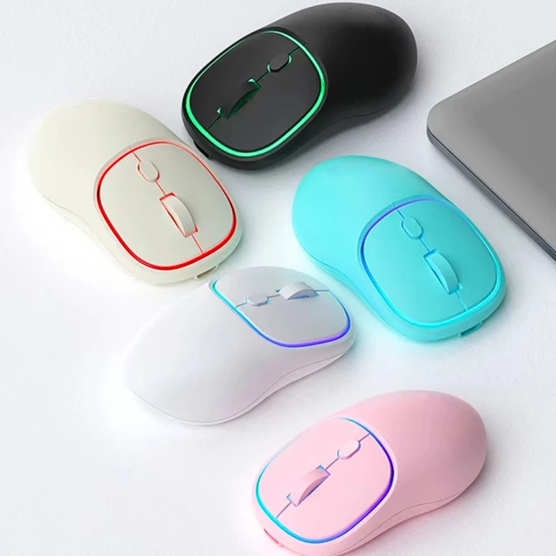 Современная дизайнерская офисная домашняя компьютерная мышь, цветная игровая мышь 2,4g, беспроводная мышь