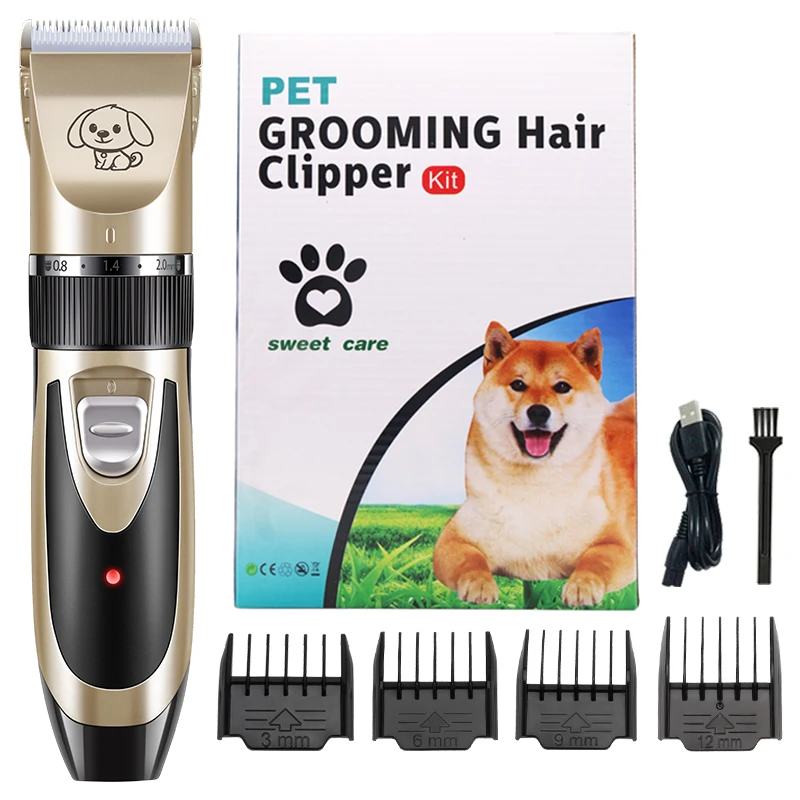 
Dog Clippers Cordless Pet Clippers Pet Grooming Kit Low Noise Dog Cats Hair Clippers 