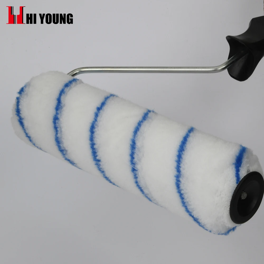 Wholesale Industrial Quality Epoxy Paint Roller Brush Polyamide Blue Stripe Painting Roller General Hand Tools
