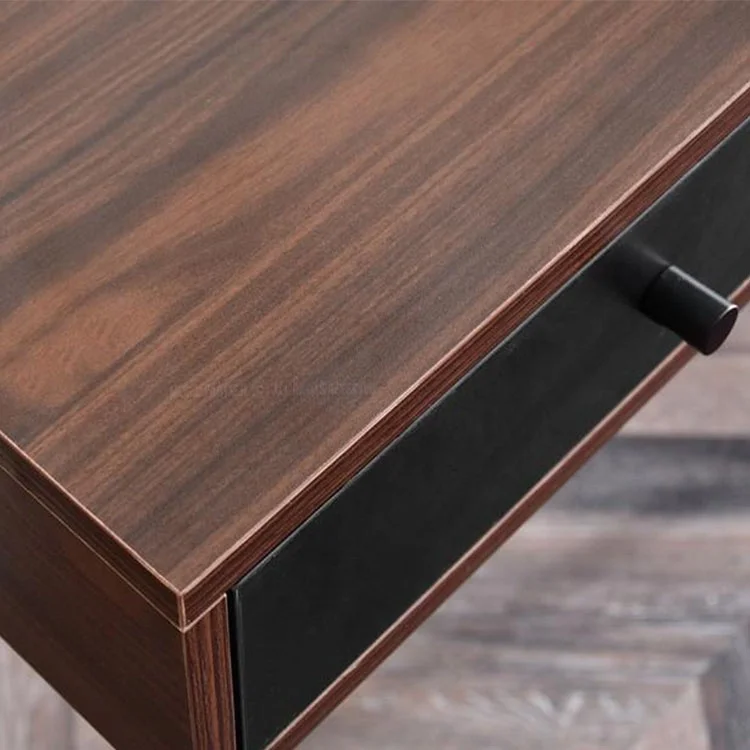 Best selling MDF walnut wood computer desk and desk for office or home walnut color