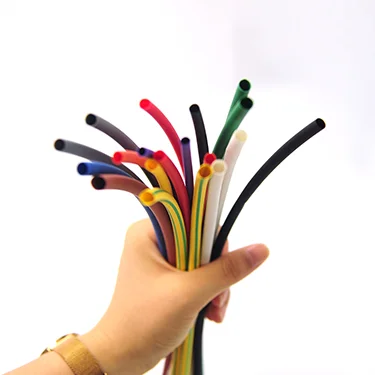 Guangzhou Factory Flexible Anti Slip Single Wall Heat Shrink Tubing Custom LOGO Insulation Sleeving Colorful Heat Shrink Tube