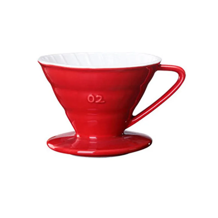Pour Over Cone Shape Ceramic Reusable Coffee Filter Coffee Drip Funnel
