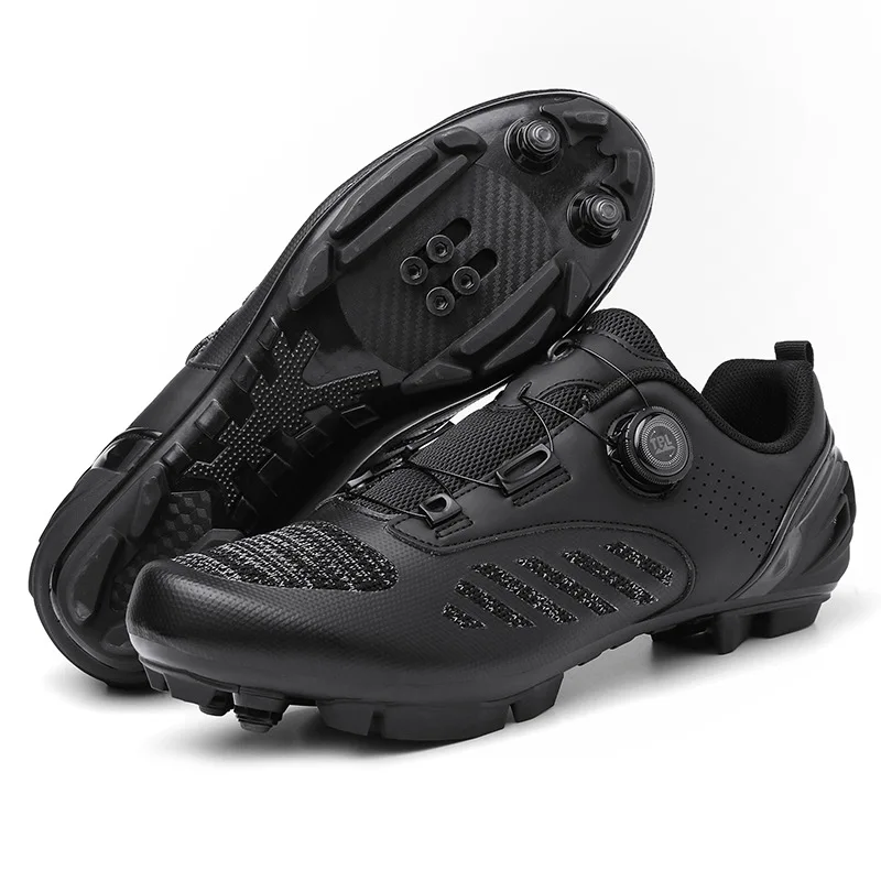2023 Tiebao Racing Men MTB Mountain Bike Cycling Self-Locking Nylon-Fibreglass Riding Shoes