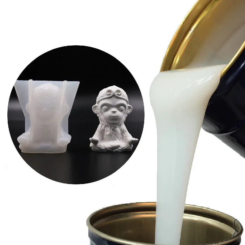 Силиконовое резиновое сырье полупрозрачное для украшения строительные формы силиконовый производитель барабан 20 кг регулируемый 3-15 дней 1:1