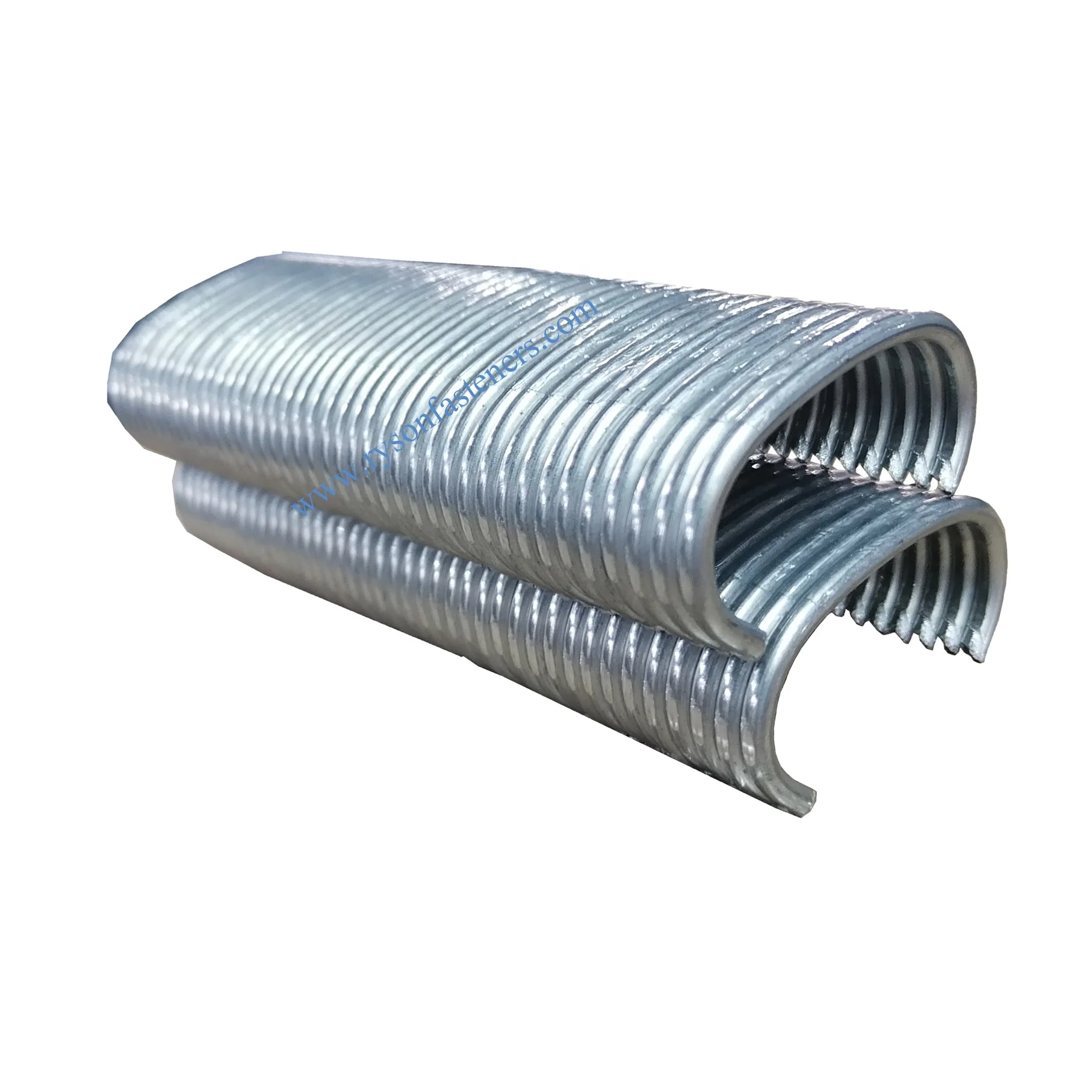 C-Style Hog Rings Galvanized Gabion C-Ring Staples C Type Nails 11GA 3.0 Dia C45 AC-50 43mm for Garden Fence