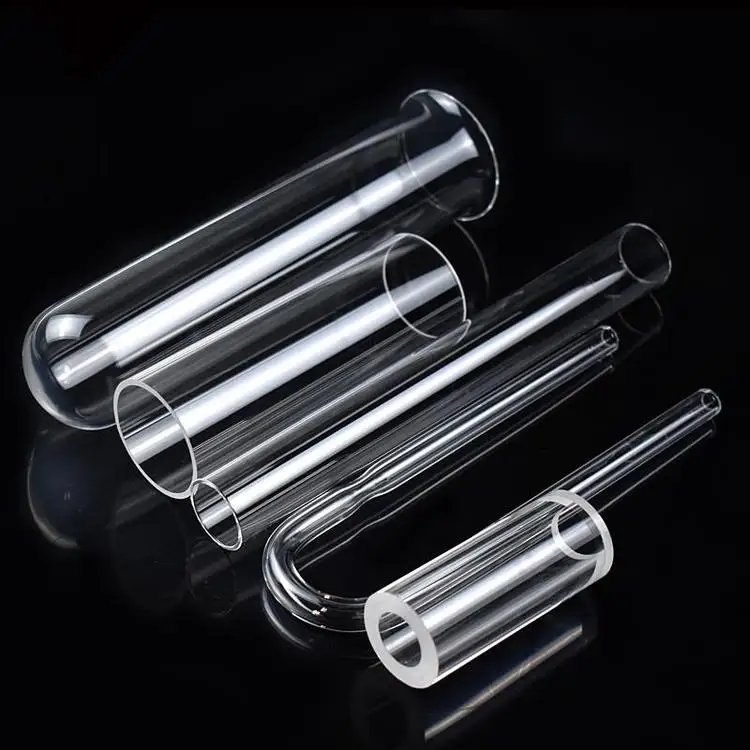 Fused silica glass transparent quartz cylinder quartz glass tube