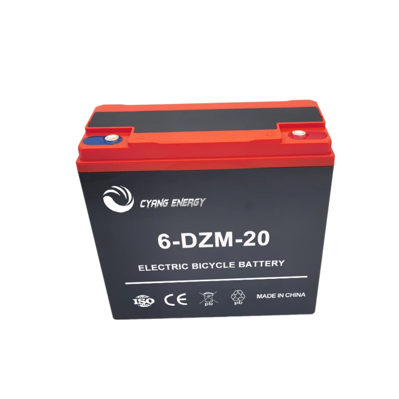 Factory sales lead acid 6-dzm-20 battery for electric bicycle e-bike scooter 12V