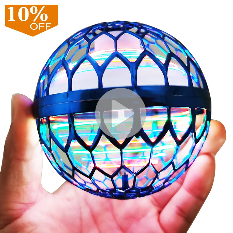Amazon Fly Nova Pro 360 Rotating Hover Orb Magic Led Mini Drone Flying Spinner Boomerang Ball Flying Ball Toy