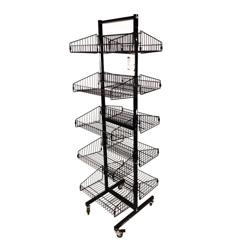 Yiwu Redsun Hot Selling Equipment Store Black Supermarket Shelf Display Rack