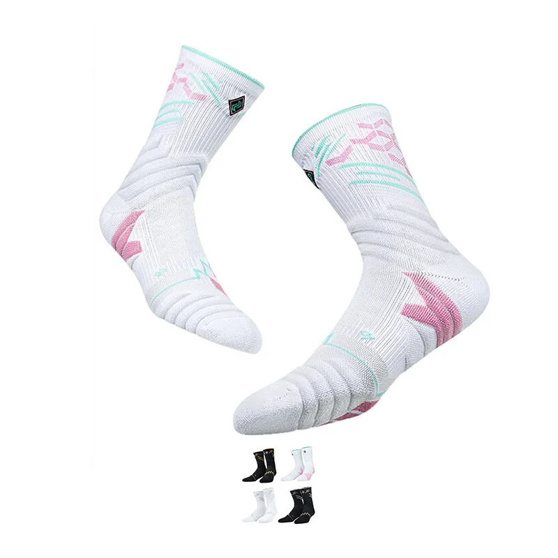 Оптовая продажа, высококачественные мужские носки из 100 хлопка с логотипом на заказ, модные спортивные трикотажные носки