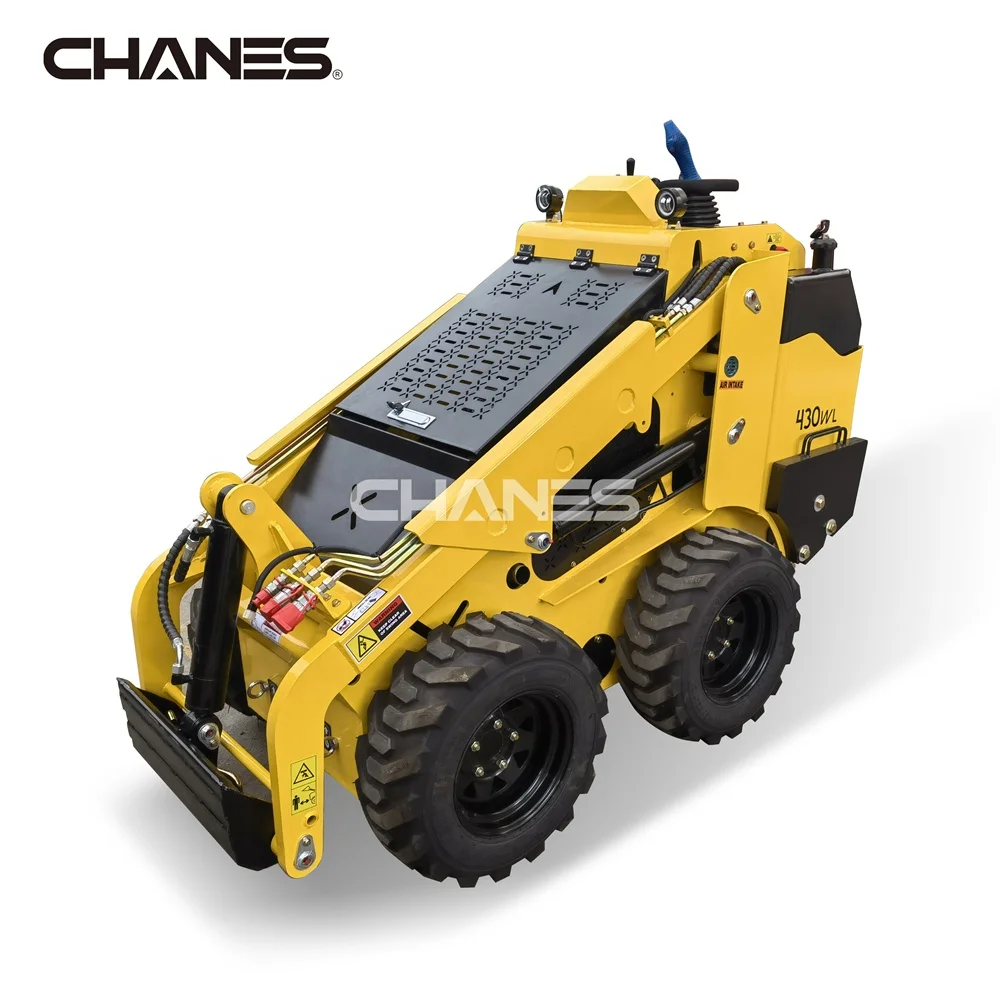Special offer! Chanes mini skid steer diesel power wheel loader with joysticks counterweight on big promotion up to 50% off!