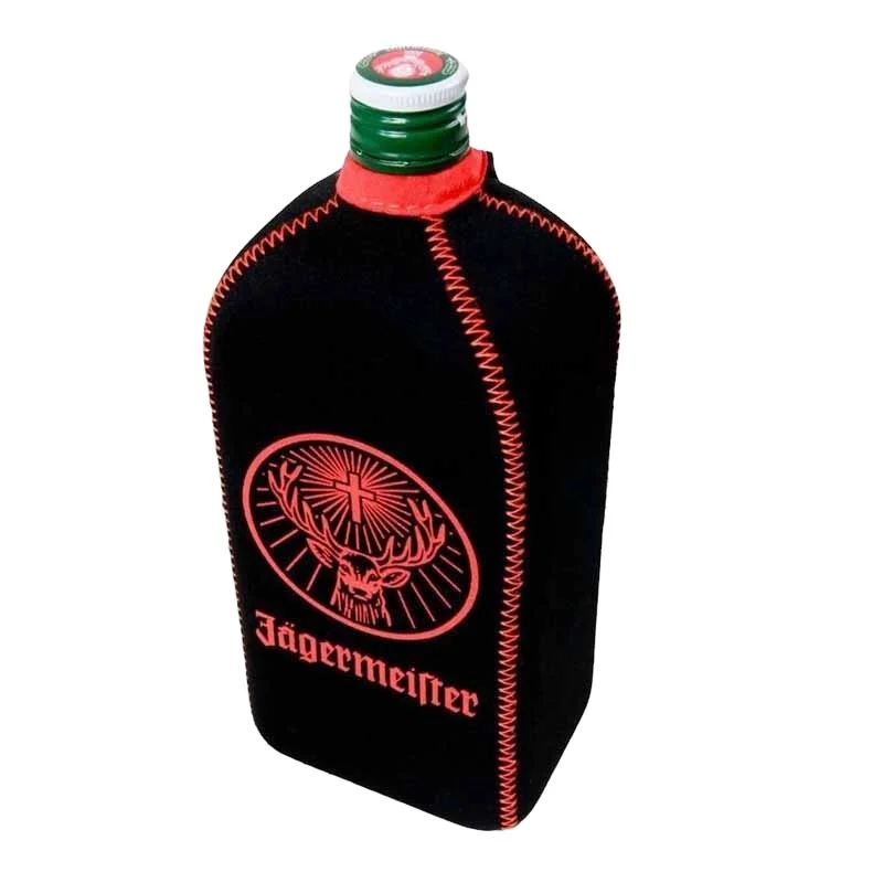 High Quality Custom 750ml Bottle Cover Neoprene Single Zipper Beer Bottle Cooler