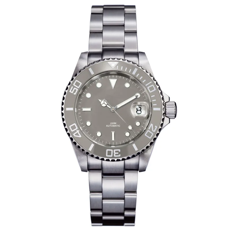 Sapphire Crystal Automatic 20 ATM Men Stainless Steel Diver Watch