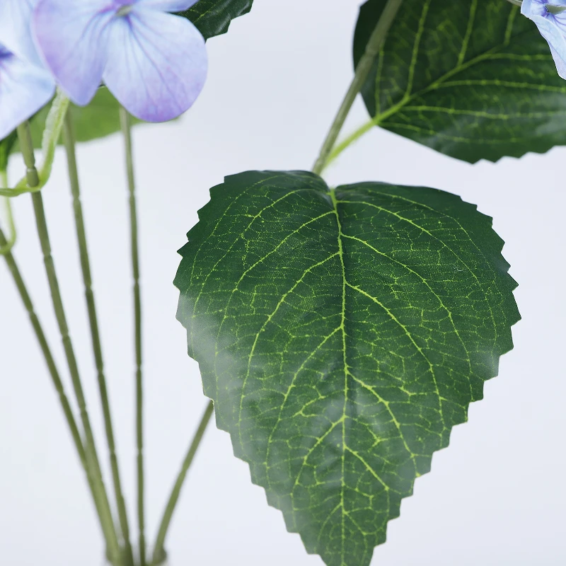 factory 5 heads artificial hydrangea arrangements wedding decoration flower simulation 3D LaTeX artificial flower ornaments