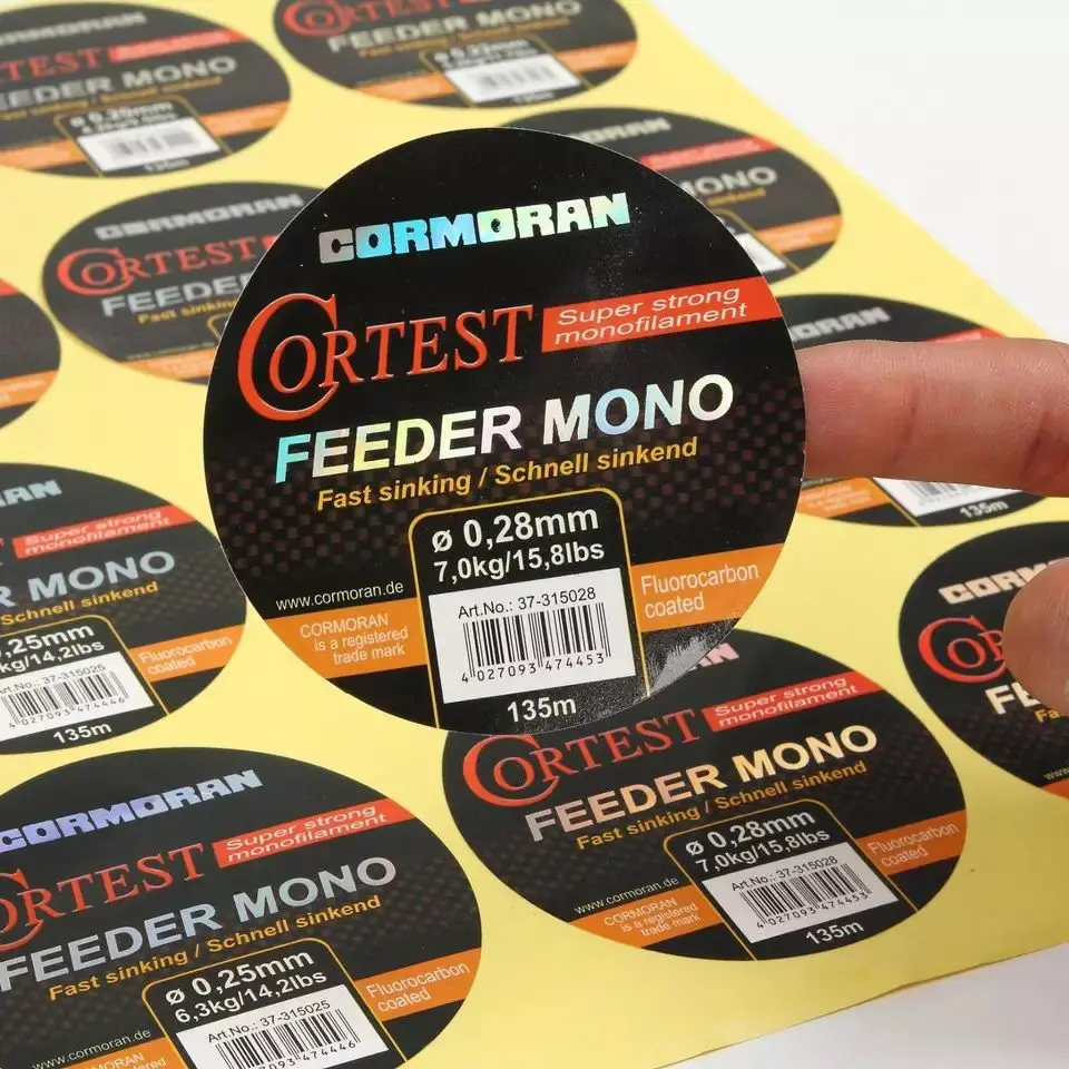 Professional custom printing logo pvc printing adhesive label sticker paper sheets