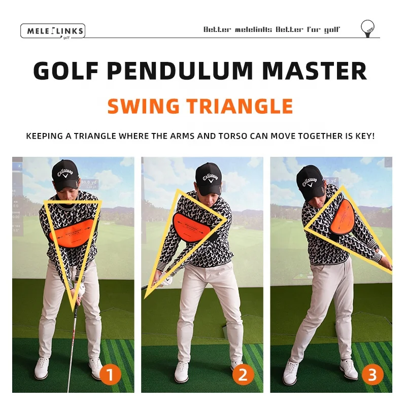 Melelinks OEM New Design Golf Training Aid Custom Logo Golf Swing Trainer Posture Correction Band