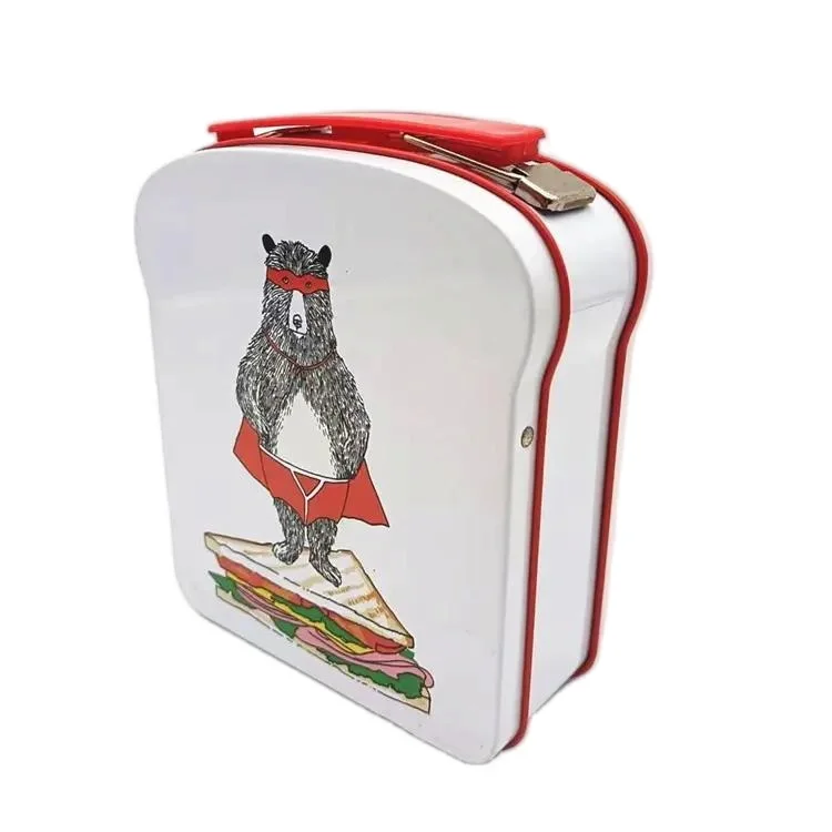 Sandwich shape tin lunch box