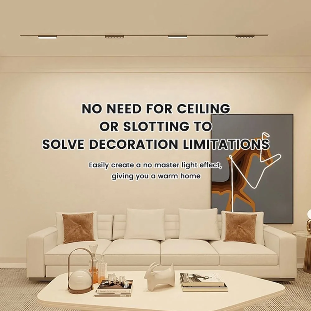 Top Quality Smart Recessed Rail Magnet Tuya Wifi Bluetooth Linear System Grille Light Led Magnetic Track Light