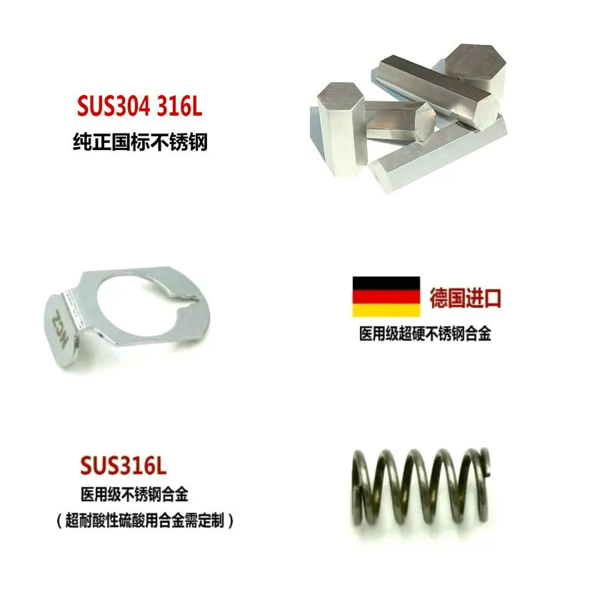 NCZ RS-MC Series Stainless Steel couplings  4mm 6mm 1/4  FERRULELESS POLYTUBE FITTING  cpc Quick Connector