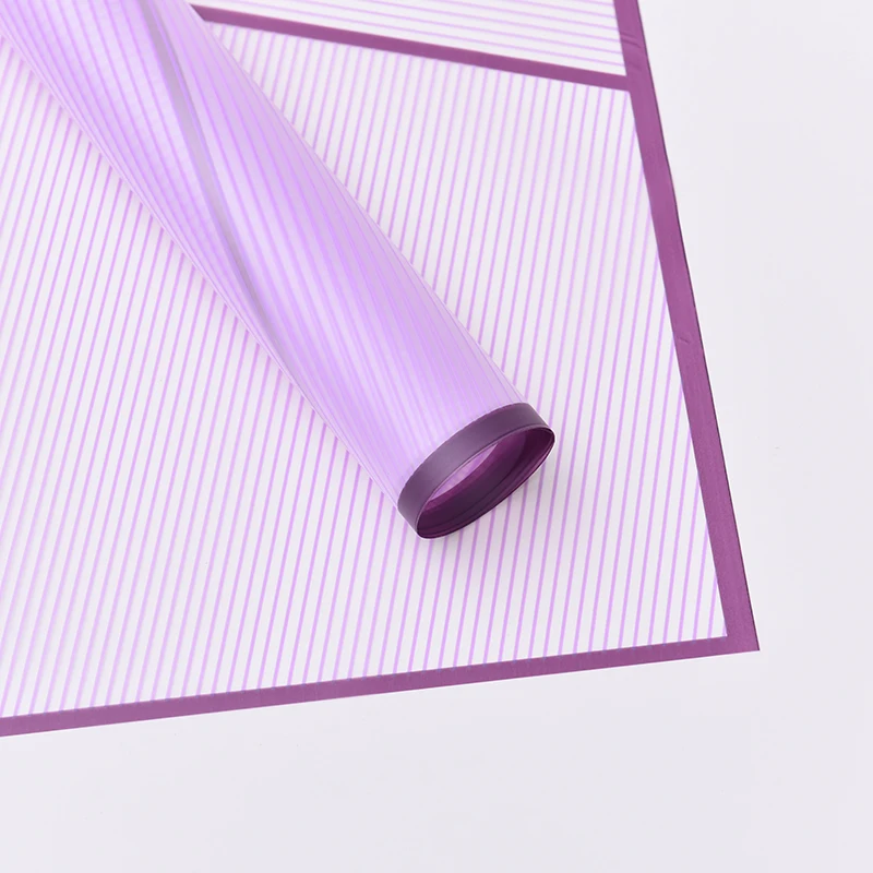  Shinewrap оптовая продажа водонепроницаемая прозрачная оберточная бумага в полоску для подарков и