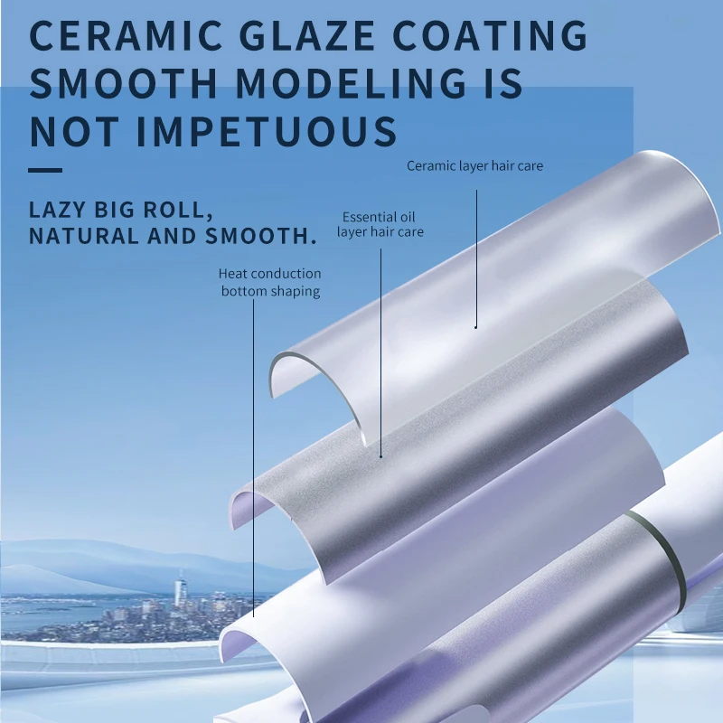 KEMEI Lcd Display Automatic Hair Curler Temperature regulation km-2063 Automatic Electric Wand Ceramic Hair Curler