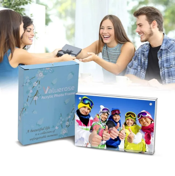 
custom promotion acrylic magnetic photo frame 