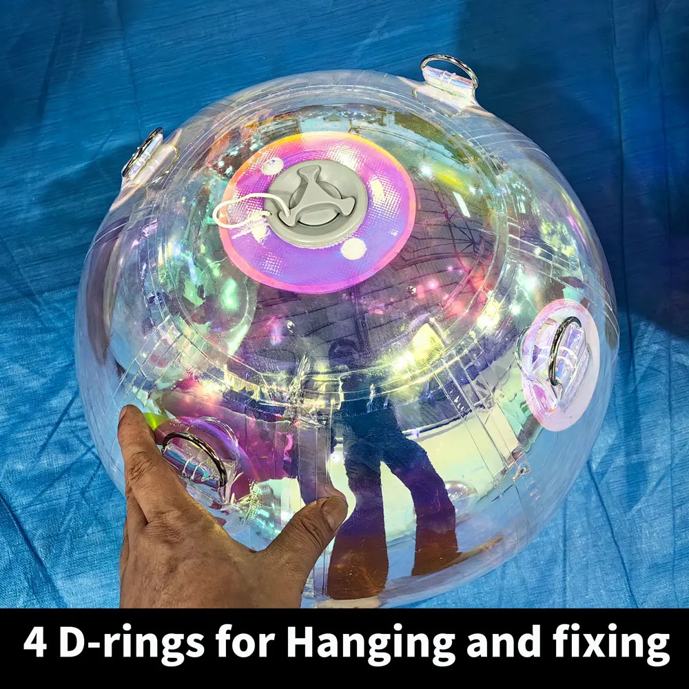 Gold Shinny black inflatable mirror sphere ball rose gold disco balls mini small rainbow hanging mirror ball for garden