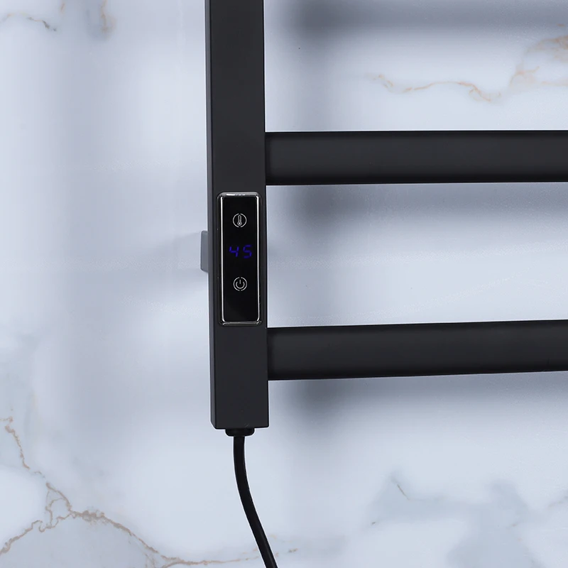 Towel Warmer 8 Bar Matt Black Bath Towel Heater Mirror Polish Stainless Steel Towel Dryer