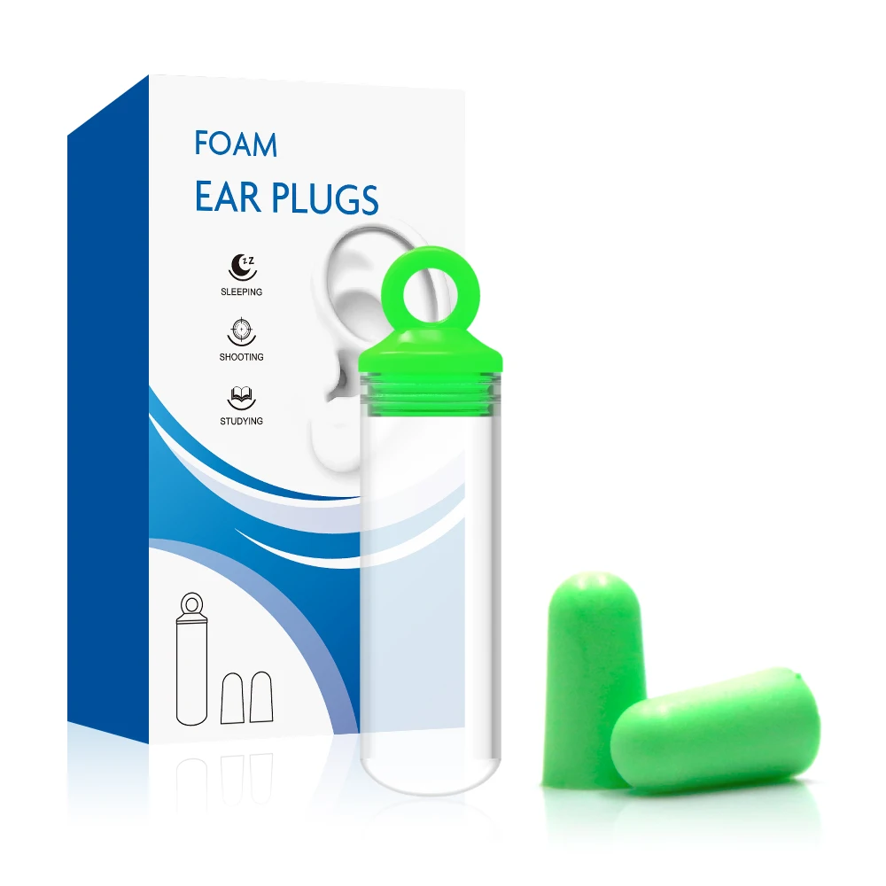 protection sleeping ear plug set pu foam