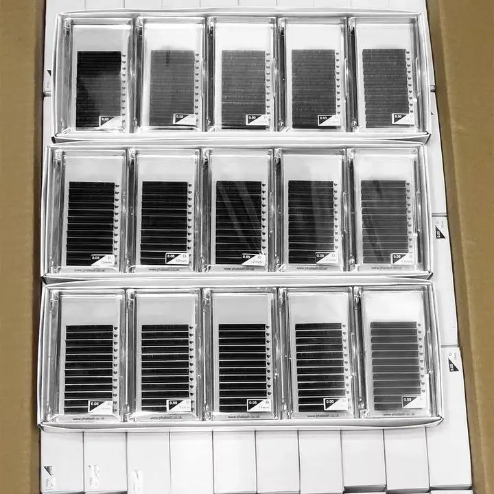 High Quality Private Label Custom Logo Easy Fan Eyelash Extension Supplies Individual Lash Eyelash Extension Vendor Tray