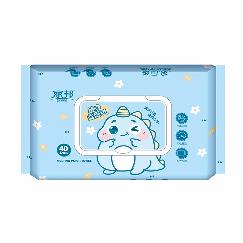 Custom Logo Adults Flushable Wet Wipes for Toilets