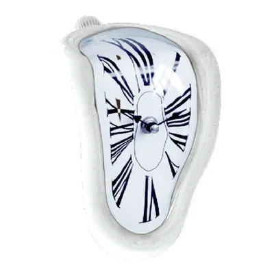 Creative retro warp and  Surrealist Salvador Dali Style Wall Watch Decoration Gift Home Garden