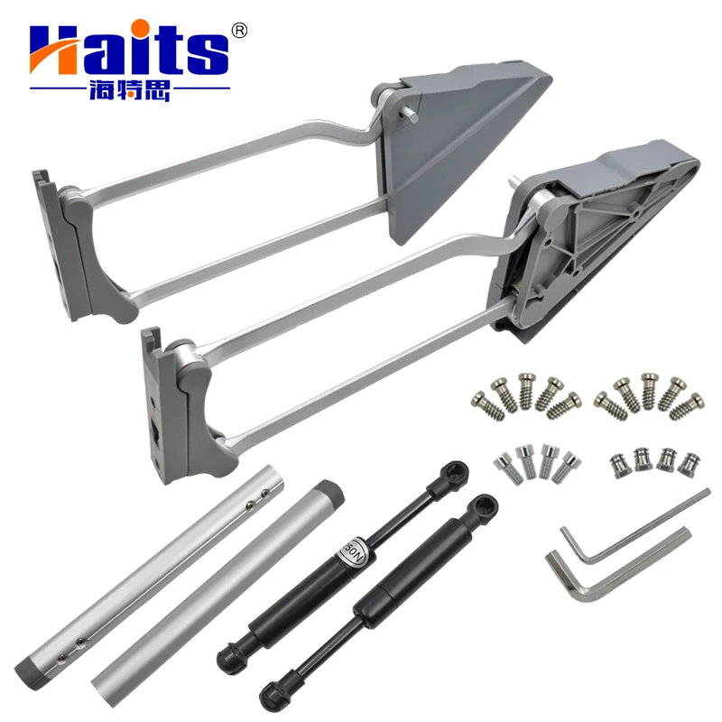 Kitchen cabinet hydraulic system heavy duty soft close lift up cabinet support