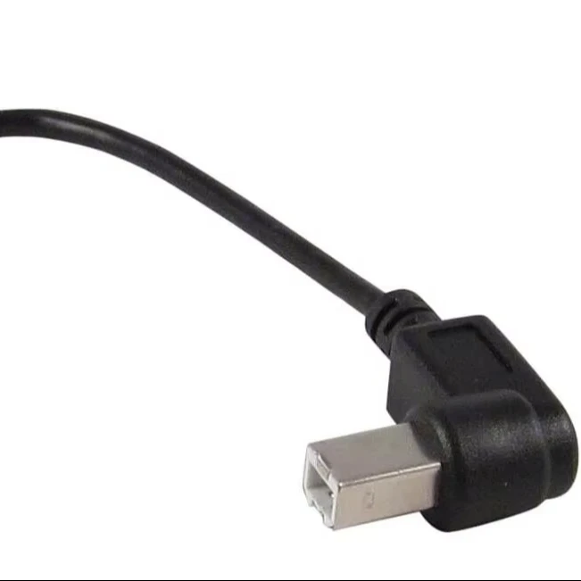 6 Inch USB 2.0 High Speed Printer/Scanner Right Angle Cable