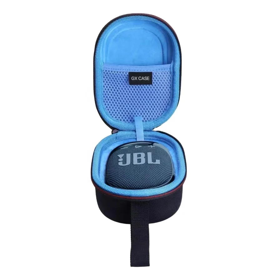GX Custom Shockproof Hard Shell Eva Speaker Bag for JBI Clip 4 Mesh Pocket Eva Wireless Speaker Case